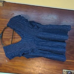Navy blue blouse